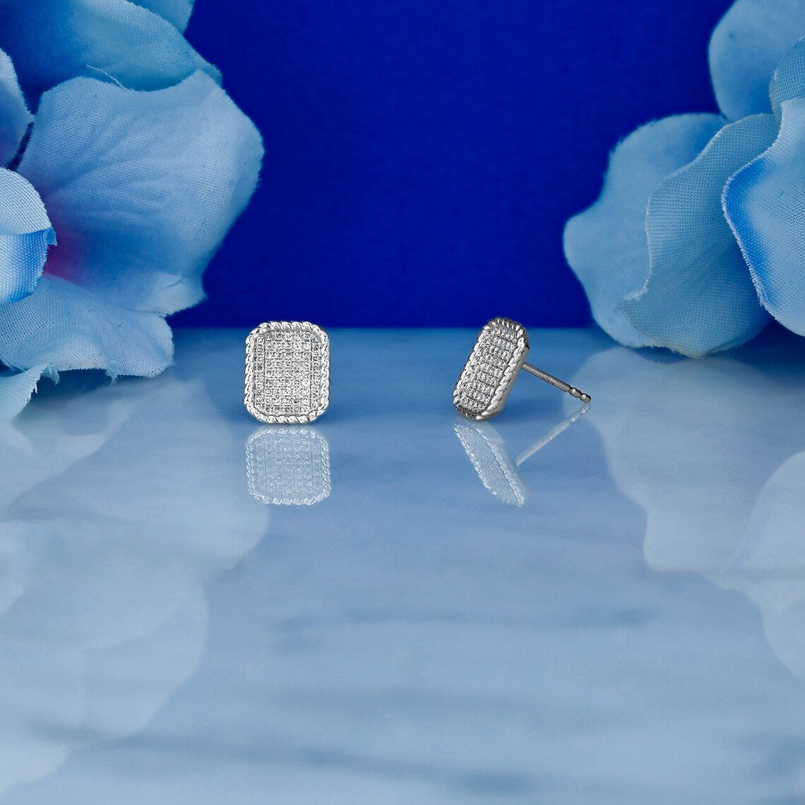 Moissanite 0.37CT ronde diamant mode oorbel