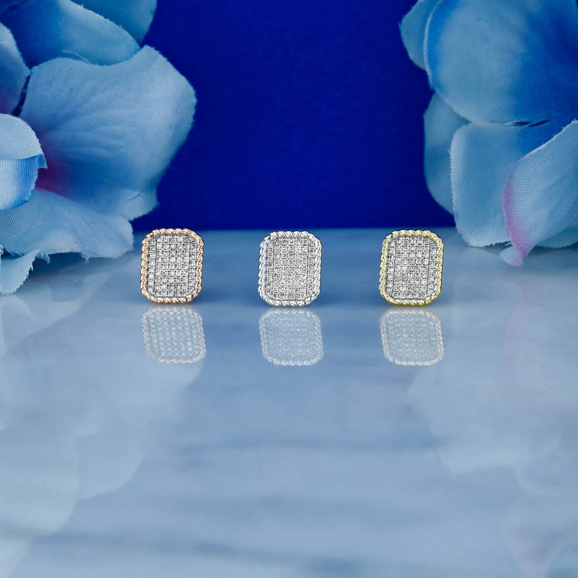 Moissanite 0.37CT ronde diamant mode oorbel