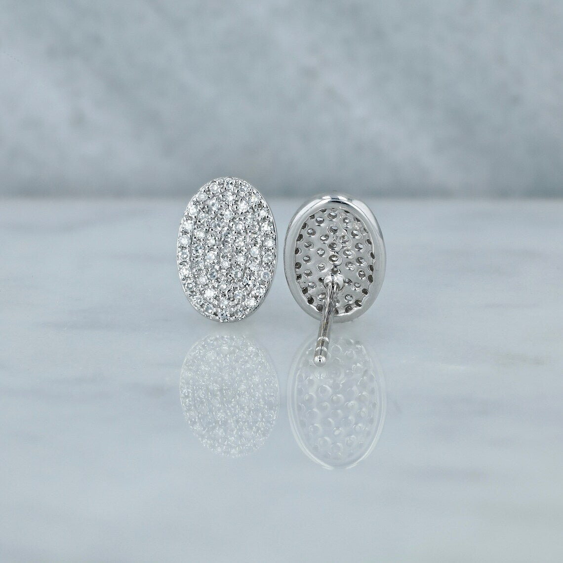 Moissanite 0.30CT ronde diamant mode oorbel