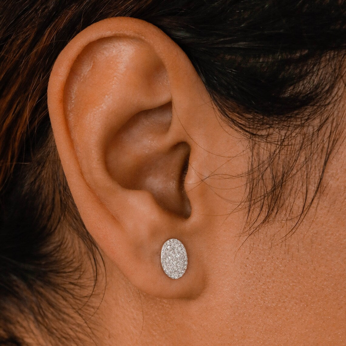 Moissanite 0.30CT Round Diamond Fashion Earring