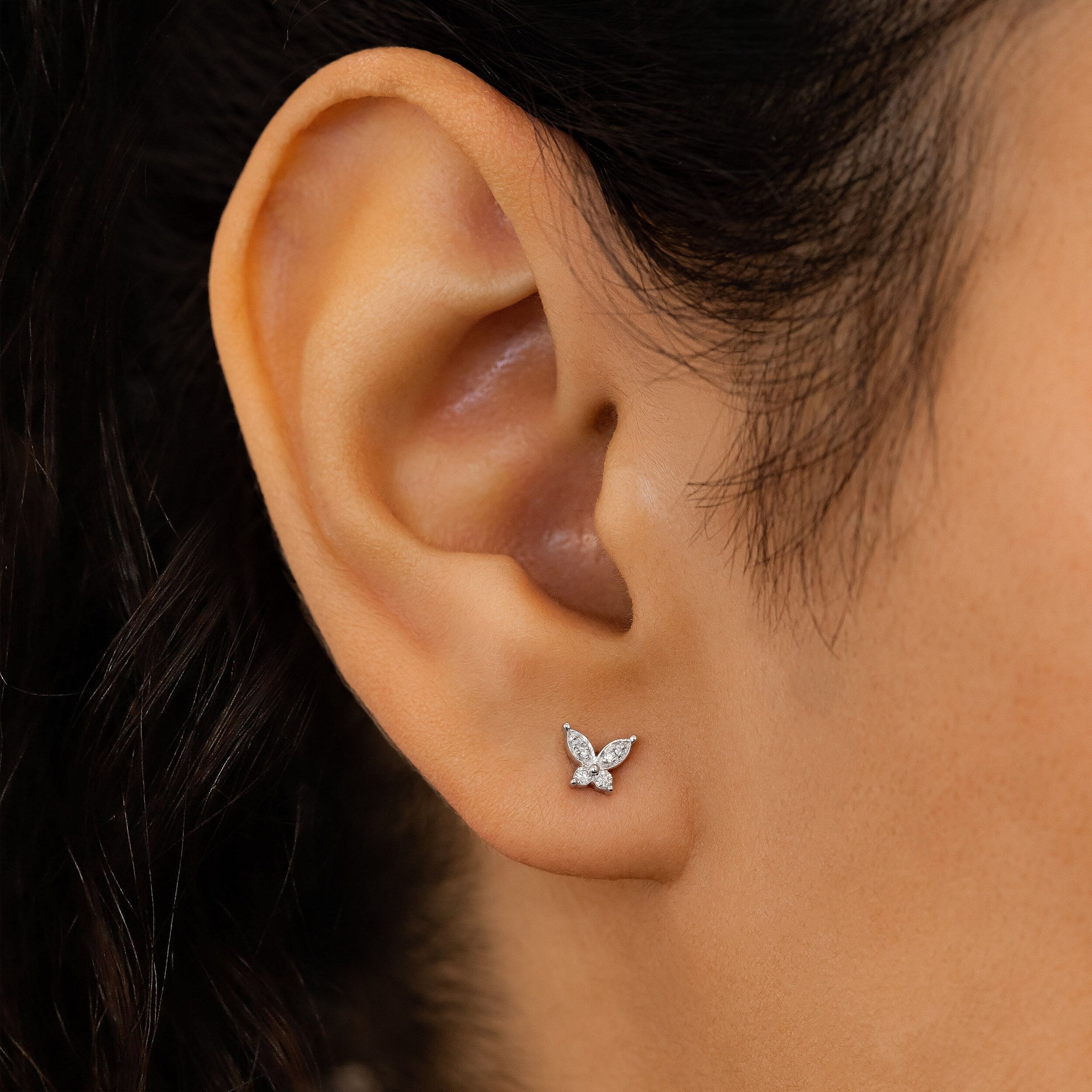 Moissanite 0.80CT Round Diamond Fashion Earring