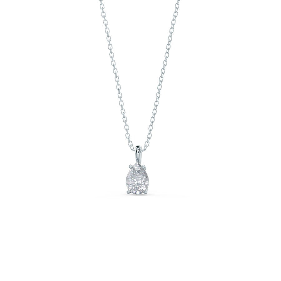 Moissanite 0.20CT Pear Diamond Necklace