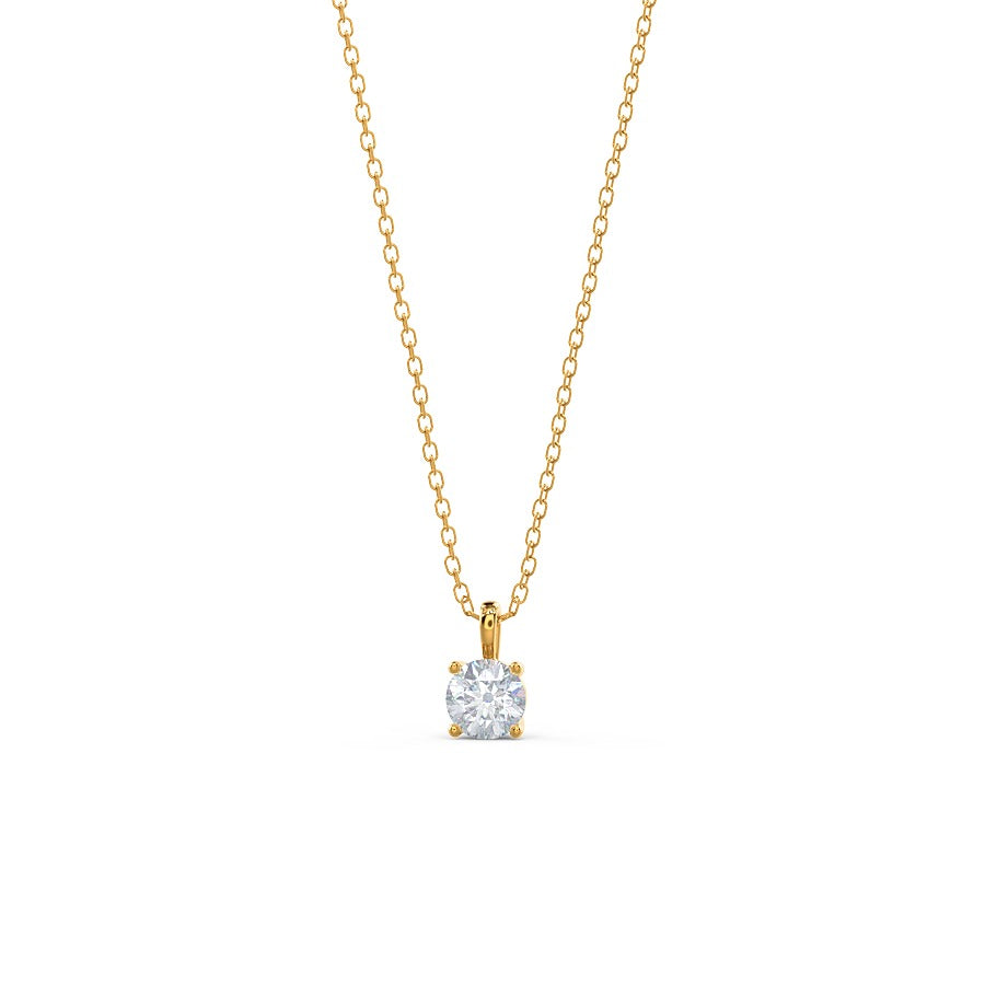 Moissanite 0.33CT Round Diamond Necklace