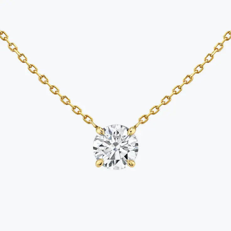 Moissanite 0.25CT Round Diamond Necklace