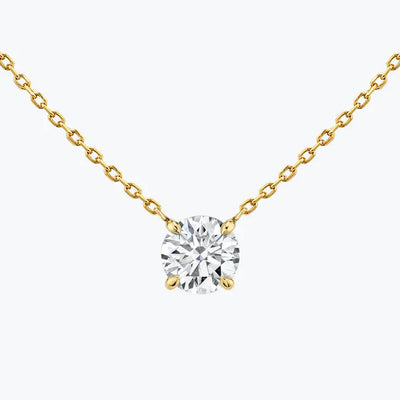 Moissanite 0.25CT Round Diamond Necklace