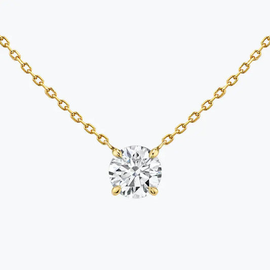 Moissanite 0.25CT Round Diamond Necklace