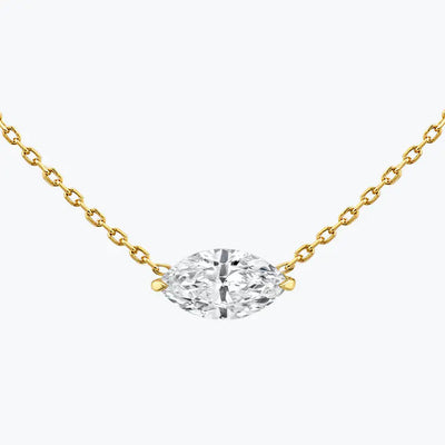 Moissanite 0.25CT Marquise Diamond Necklace