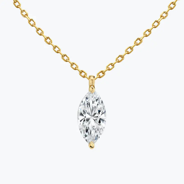 Moissanite 0.25CT Marquise Diamond Necklace