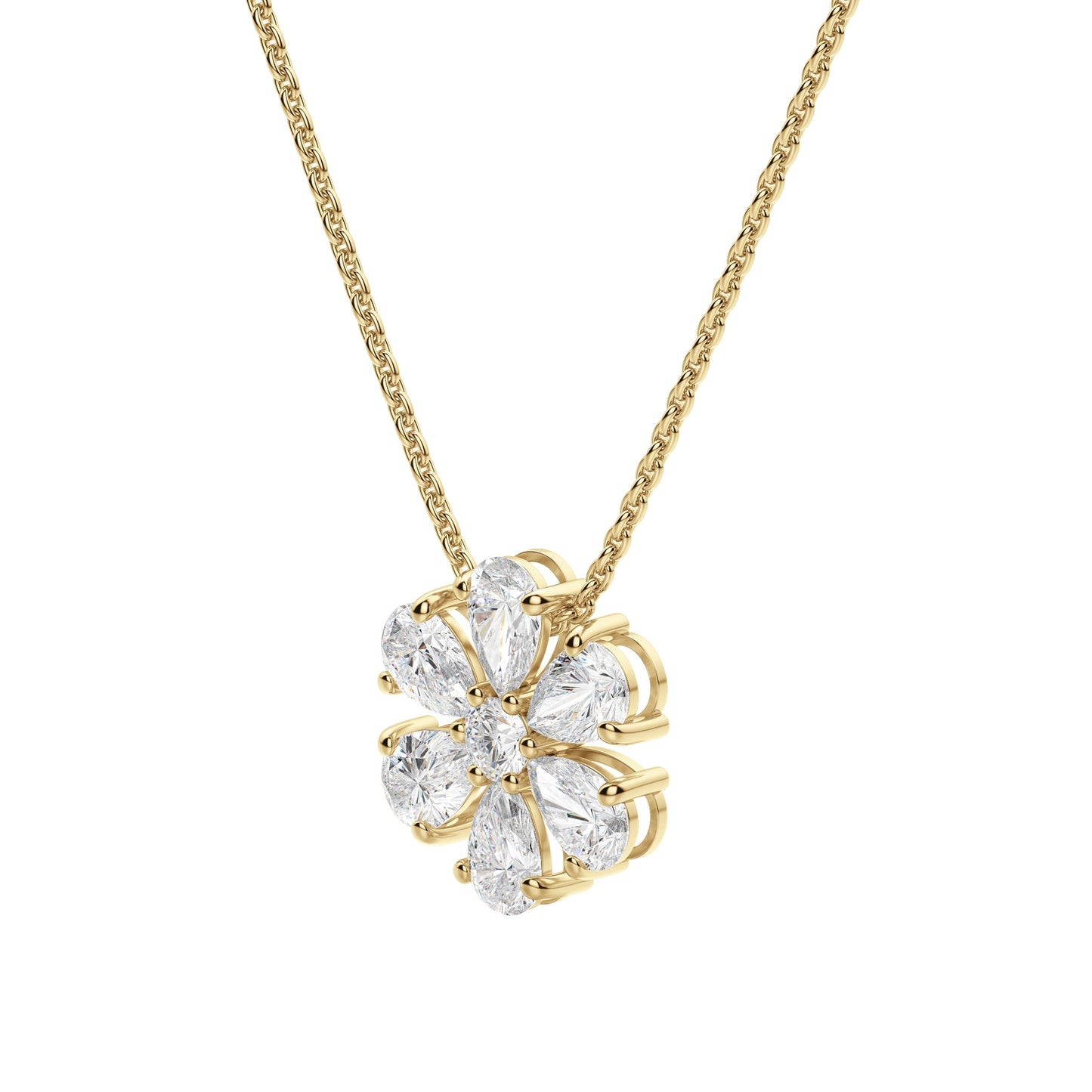 Moissanite 0.70 CT Pear Diamond Necklace