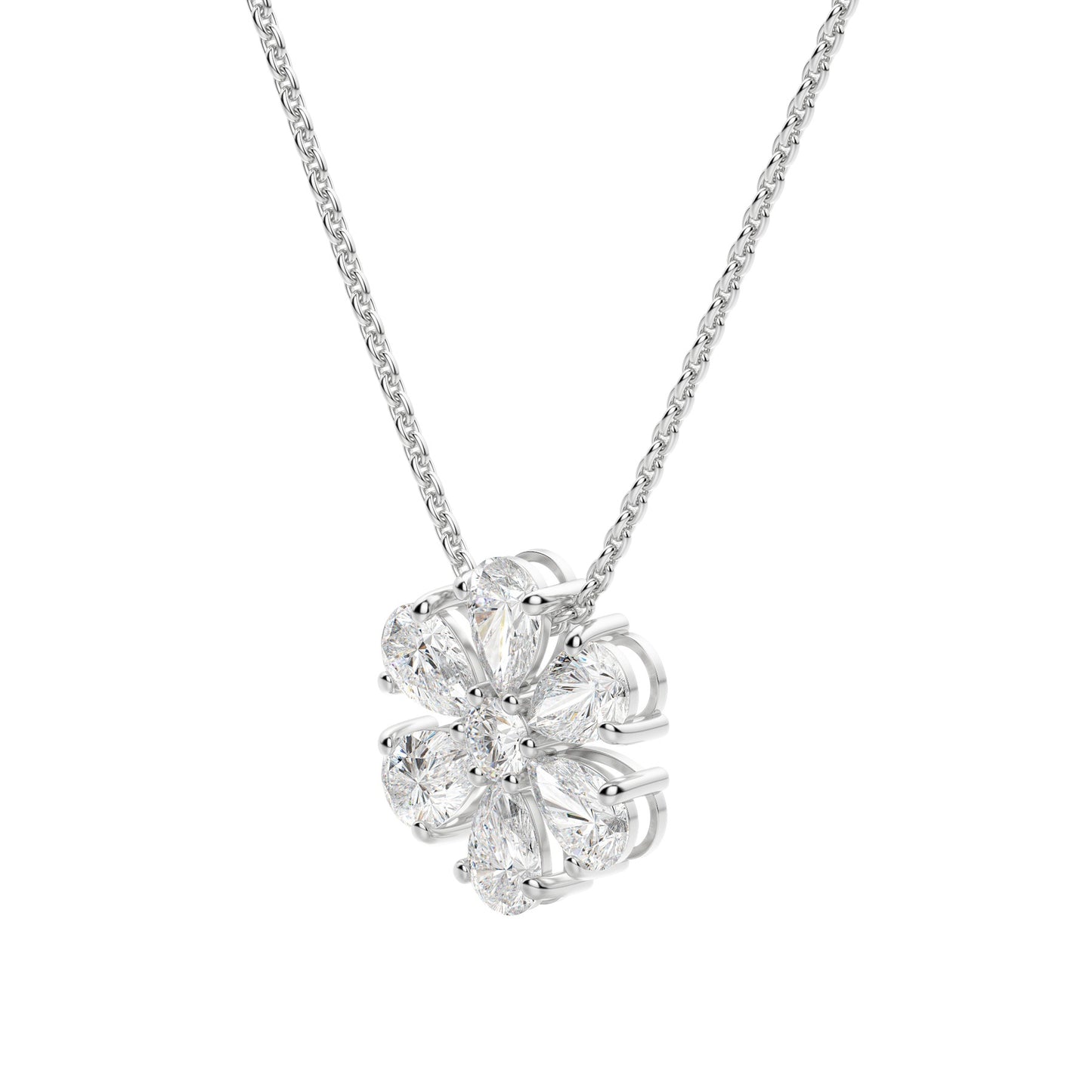 Moissanite 0.70 CT Pear Diamond Necklace