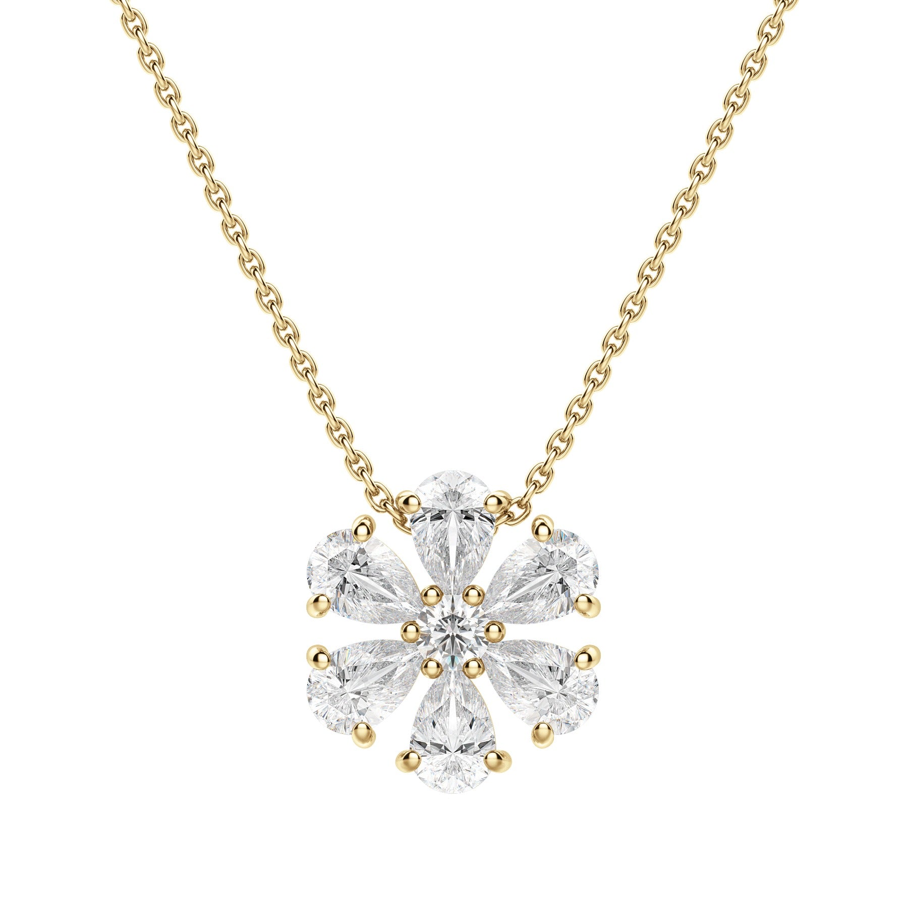 Moissanite 0.70 CT Pear Diamond Necklace