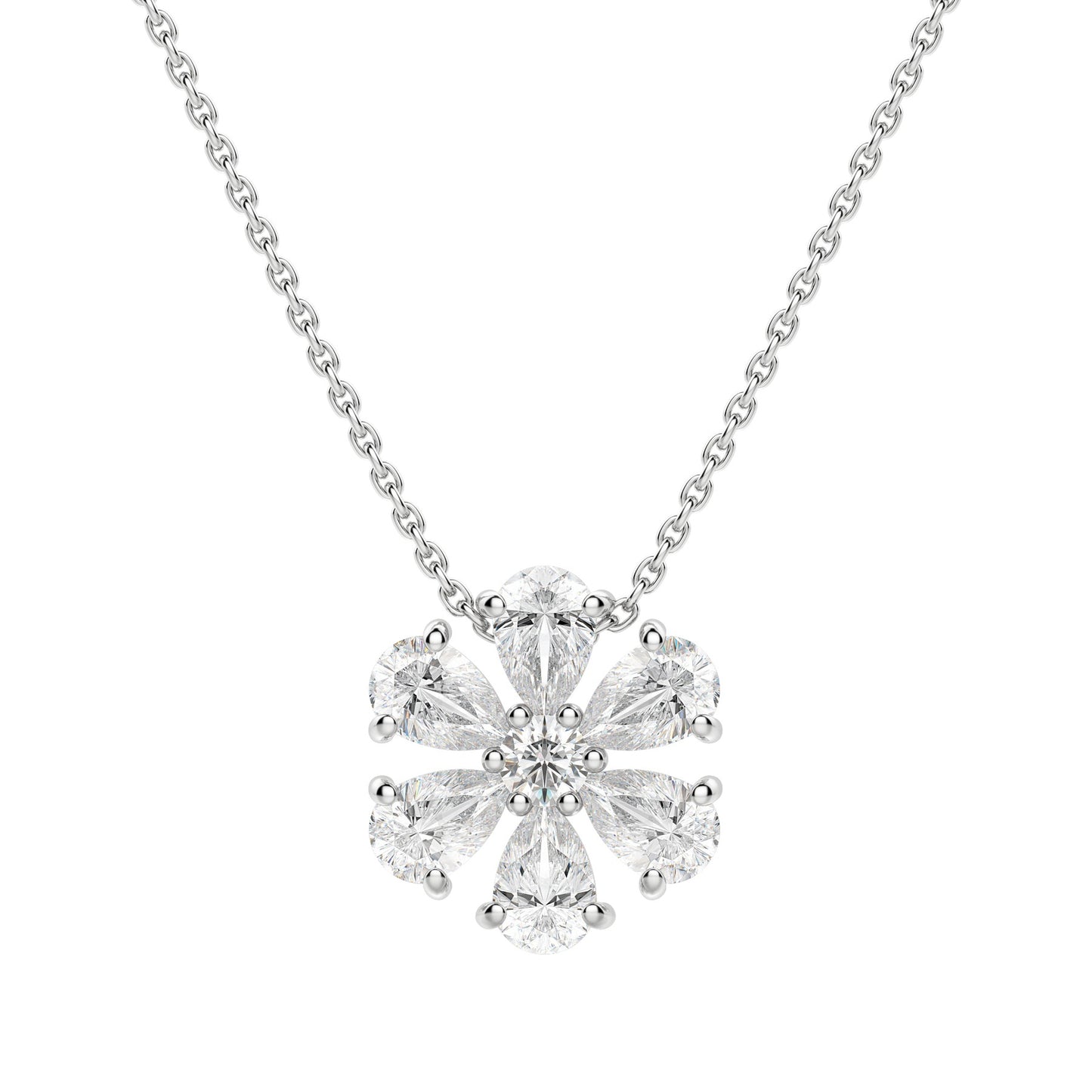 Moissanite 0.70 CT Pear Diamond Necklace