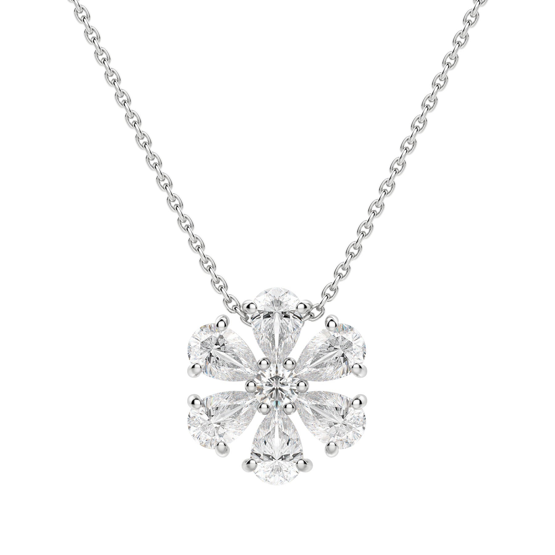 Moissanite 0.70 CT Pear Diamond Necklace