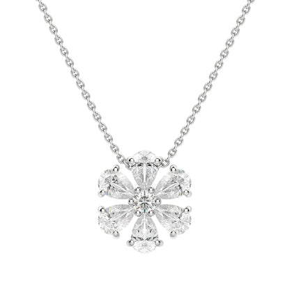Moissanite 0.70 CT Pear Diamond Necklace