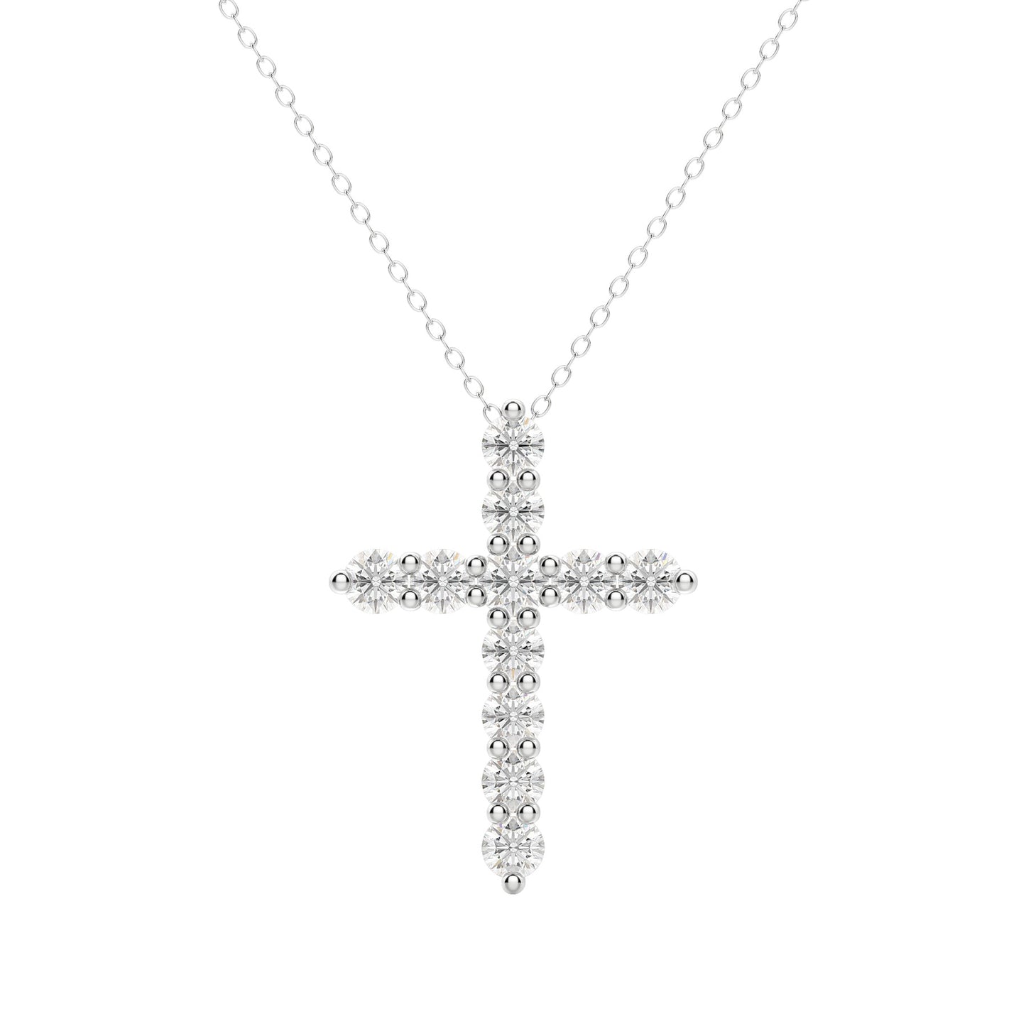 Moissanite 0.17CT Round Diamond Necklace