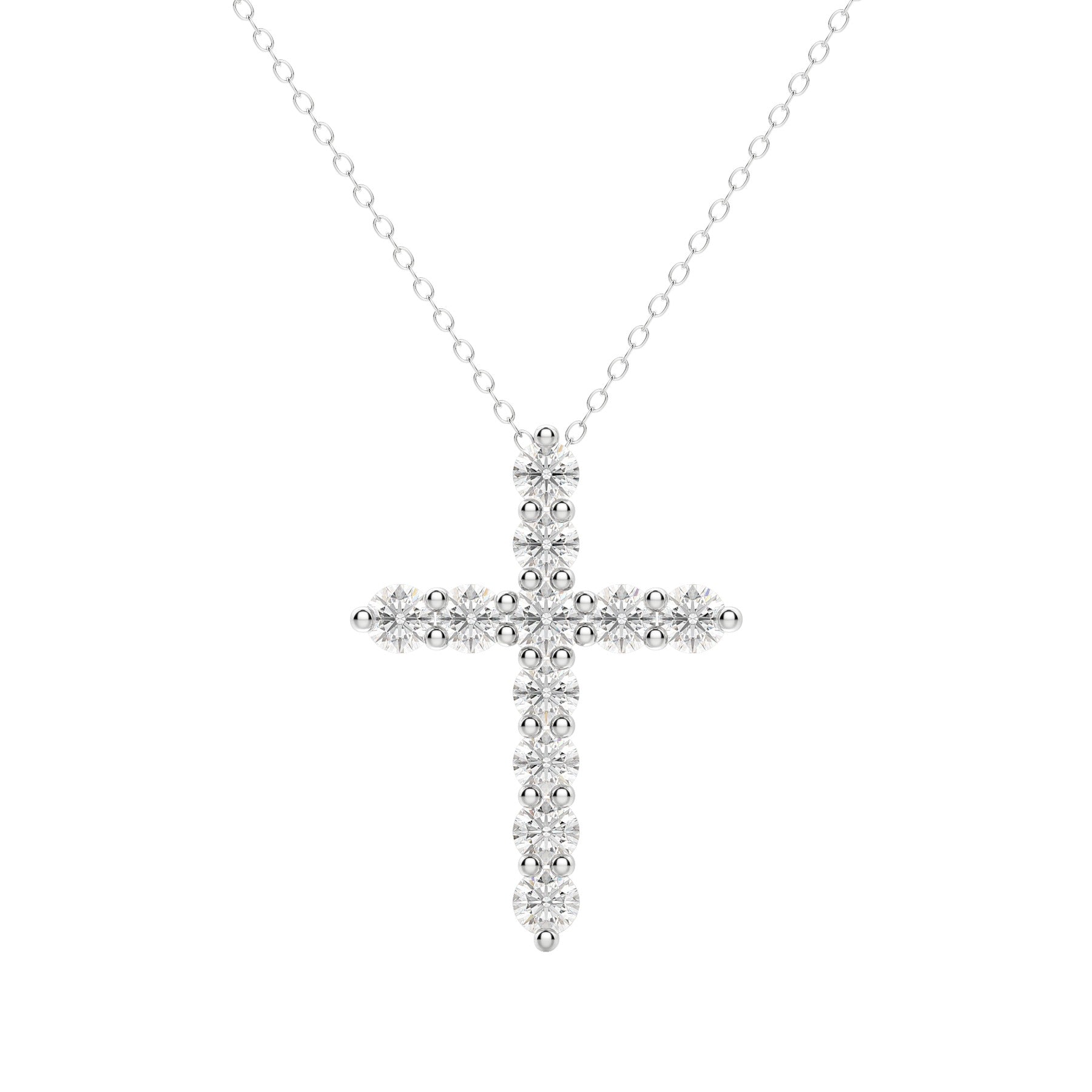 Moissanite 0.17CT Round Diamond Necklace