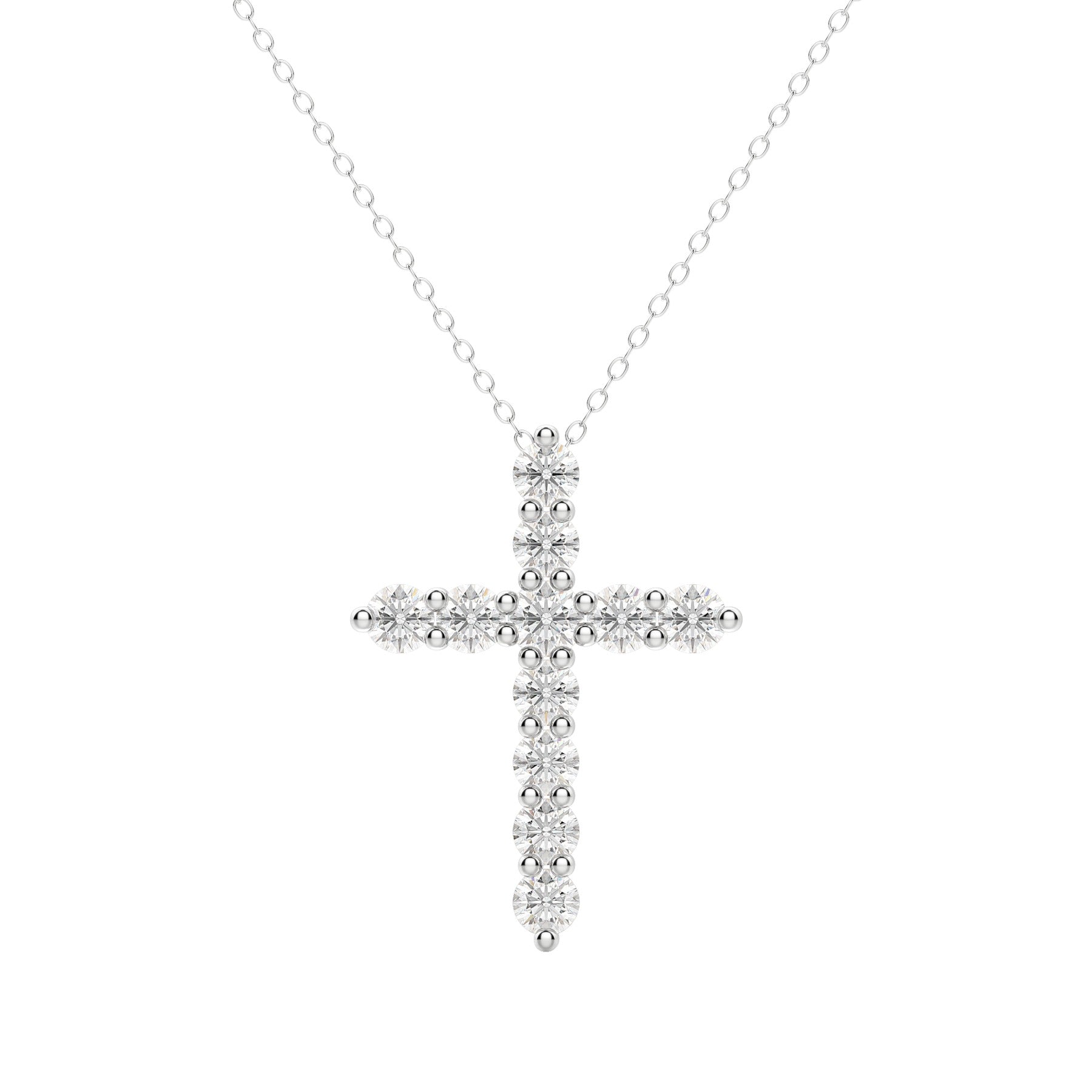 Moissanite 0.17CT Round Diamond Necklace