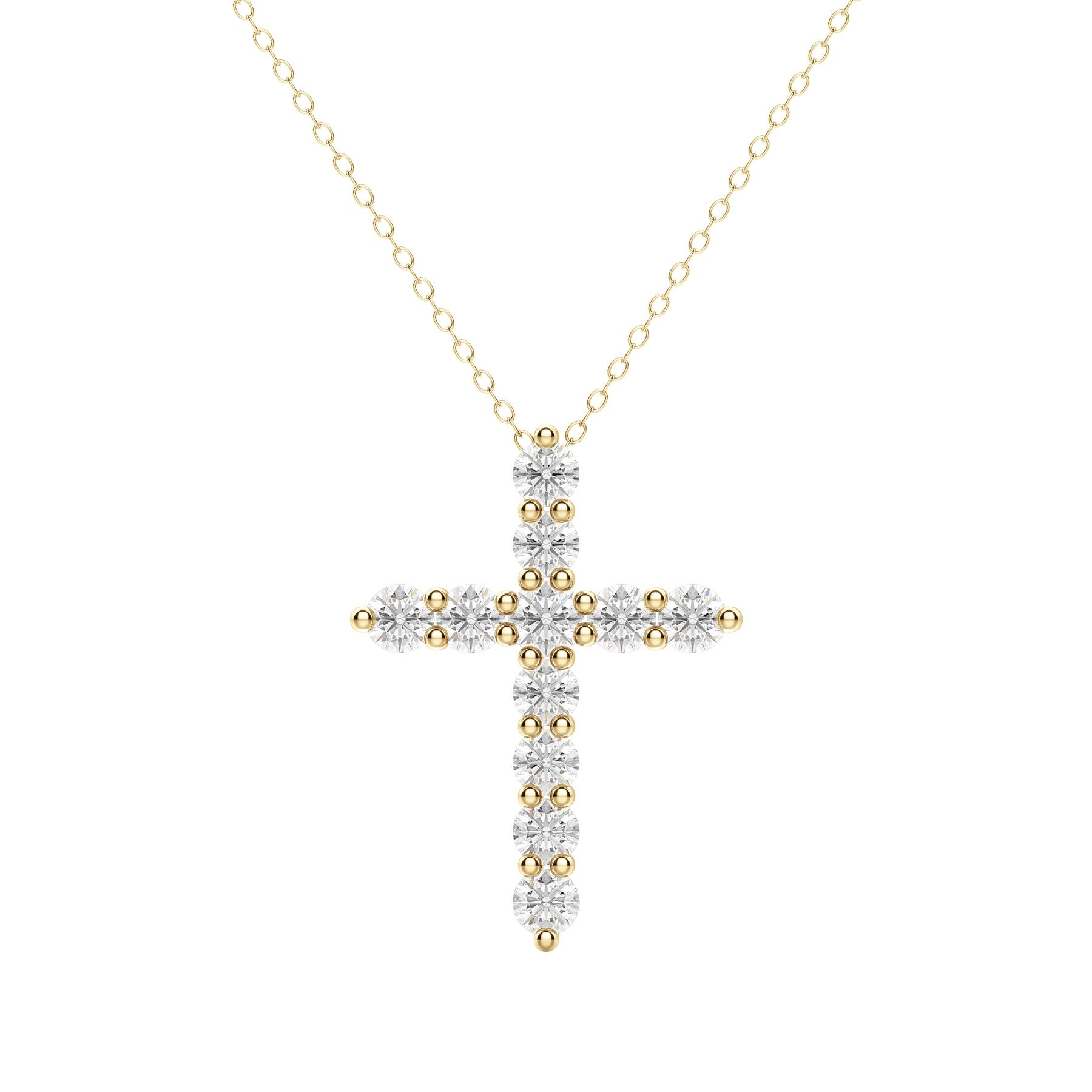 Moissanite 0.17CT Round Diamond Necklace