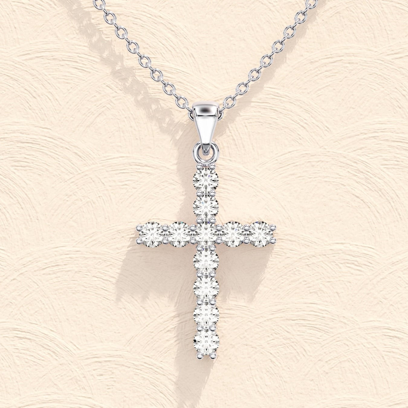 Moissanite 0.17CT Round Diamond Necklace