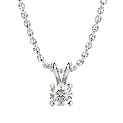 Moissanite 0.25CT Round Diamond Necklace