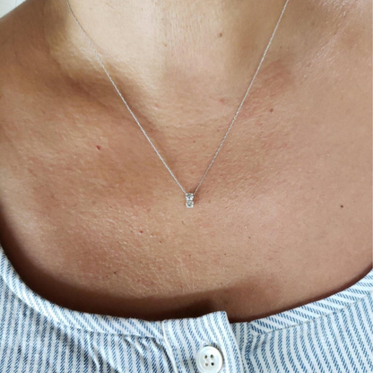 Moissanite 1.0CT Round Diamond Necklace