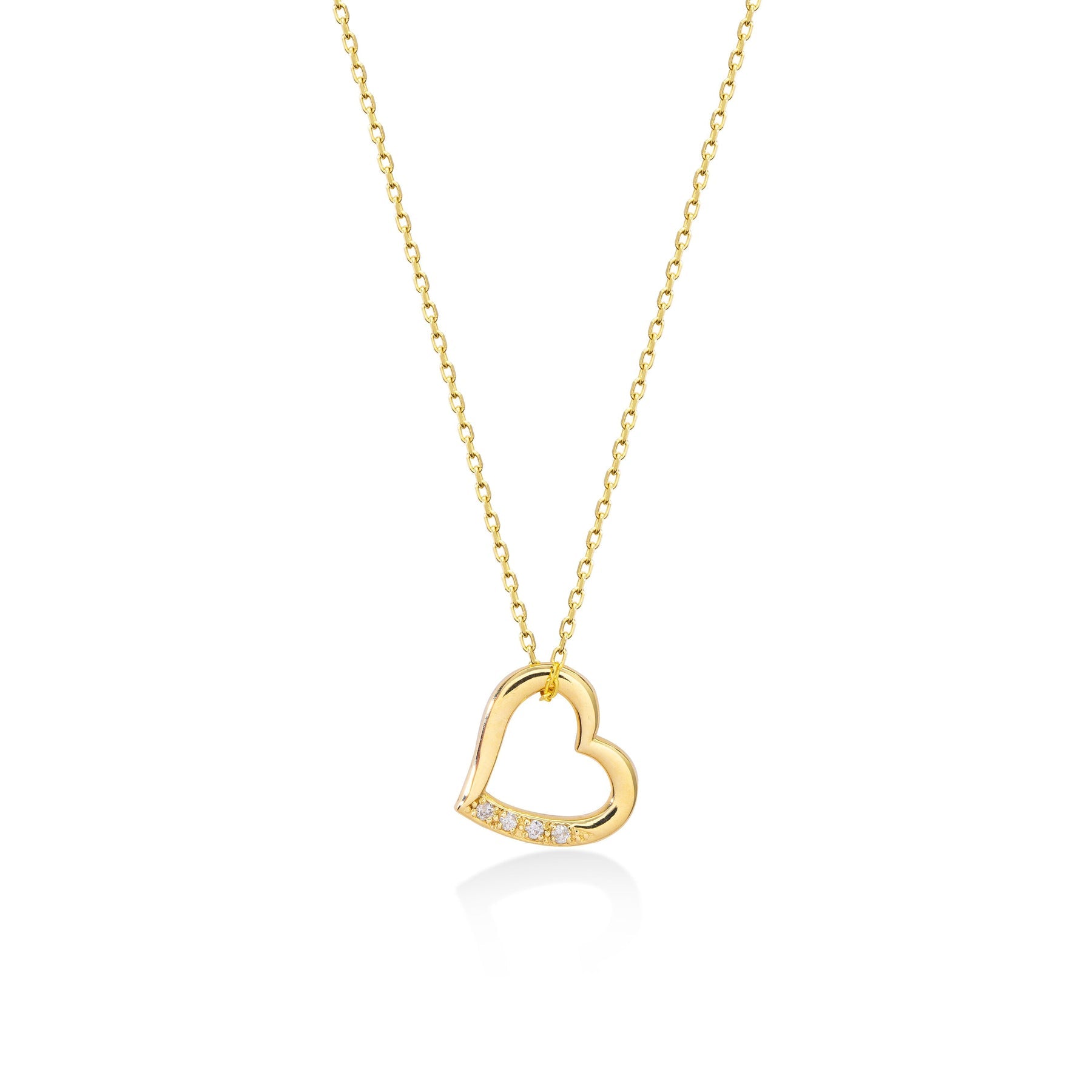 Moissanite 0.5CT Heart Diamond Necklace