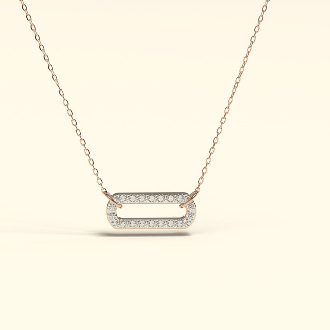 Moissanite 0.3CT Round Diamond Necklace