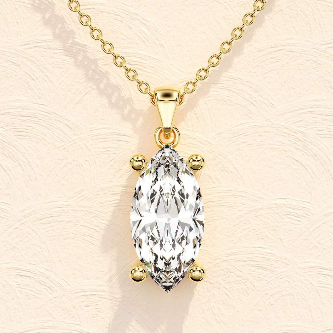 Moissanite 1.0CT Marquise Diamond Necklace