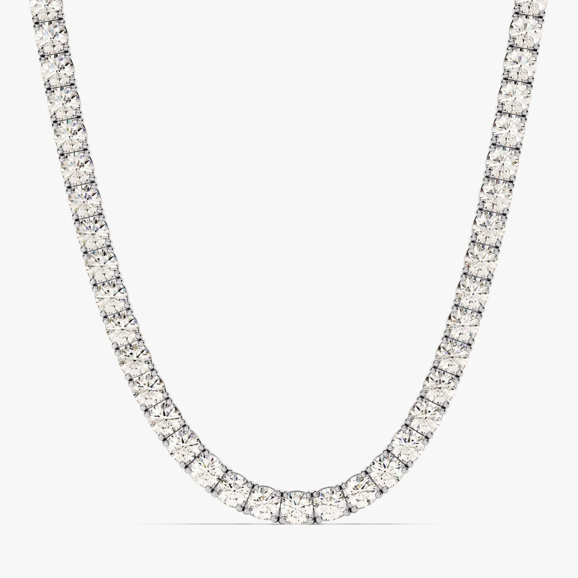 Moissanite 48.00 CT Round Diamond Necklace