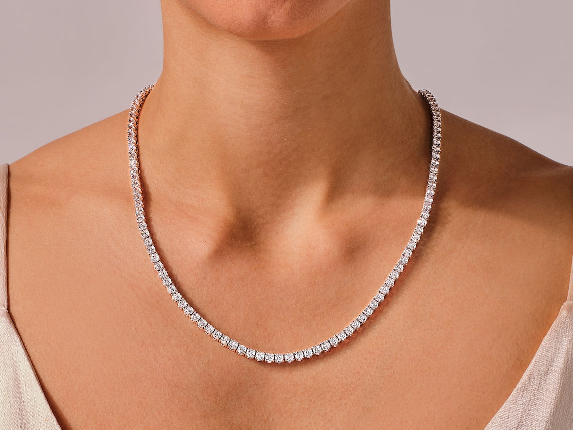 Moissanite 48.00 CT Round Diamond Necklace