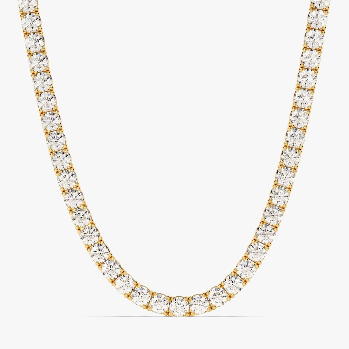 Moissanite 48.00 CT Round Diamond Necklace