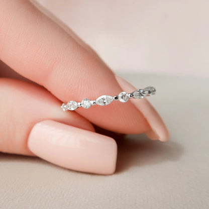 Moissanite 3.10 CT Radiant Diamond Brutalist Handmade Ring