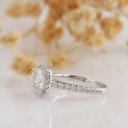 Moisaanite 2.32CT Round Diamond Victorian Handmade Ring