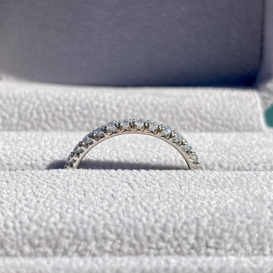 Moissanite 2.15CT Round Diamond Unique Handmade Band - IBIZ Jewel