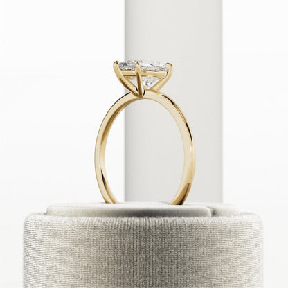 Moissanite 2.91CT Pear Diamond Edwardian Engagement Ring