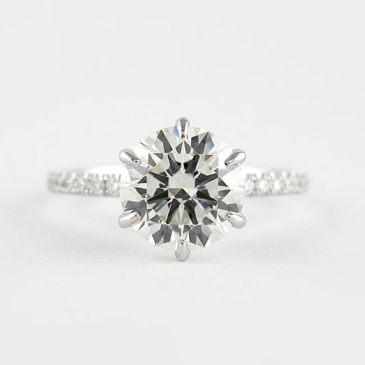 Moissanite 1.20CT Round Diamond Celtic Handmade Ring - IBIZ Jewel
