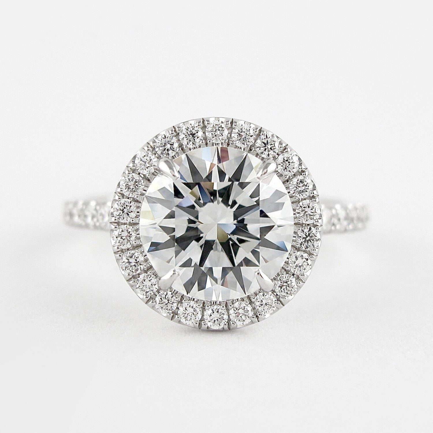 Moissanite 1.0CT Round Diamond Edwardian Anniversary Ring