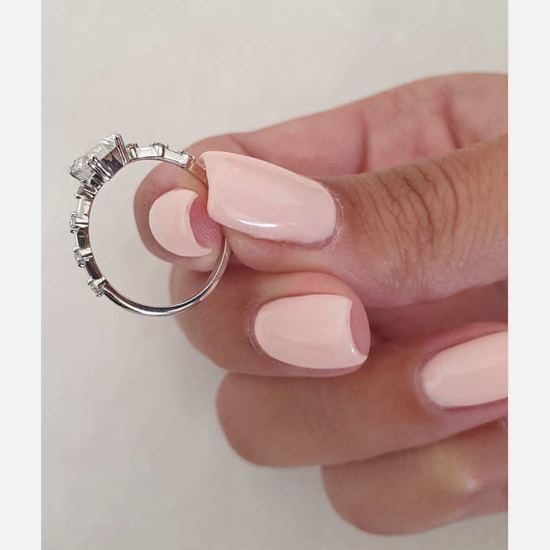 Moissanite 1.0CT Smaragd Diamant Boho &amp;amp; Hippie Handgemaakte Ring