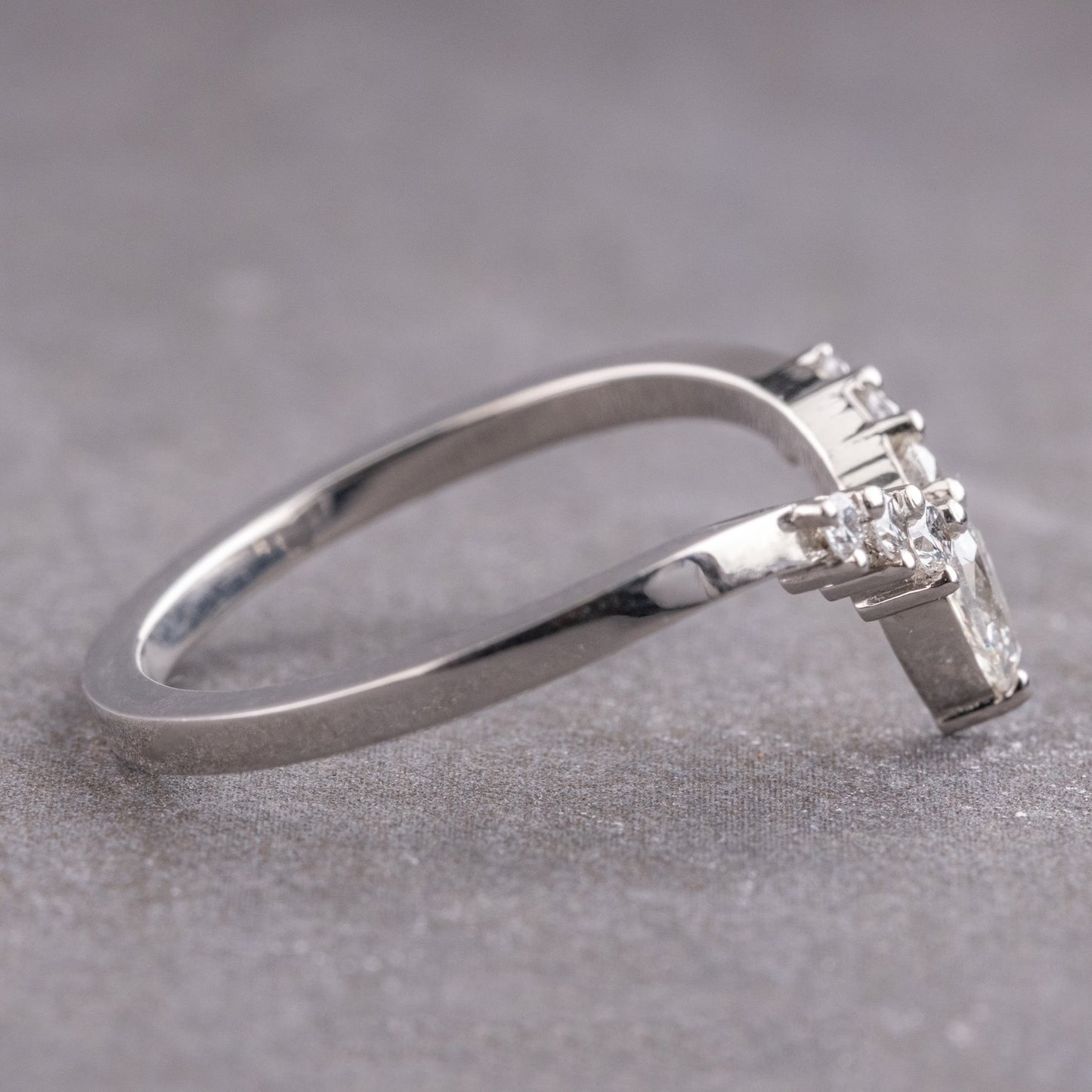 Moissanite 2.32CT Hexagon Diamond Minimalist Anniversary Ring