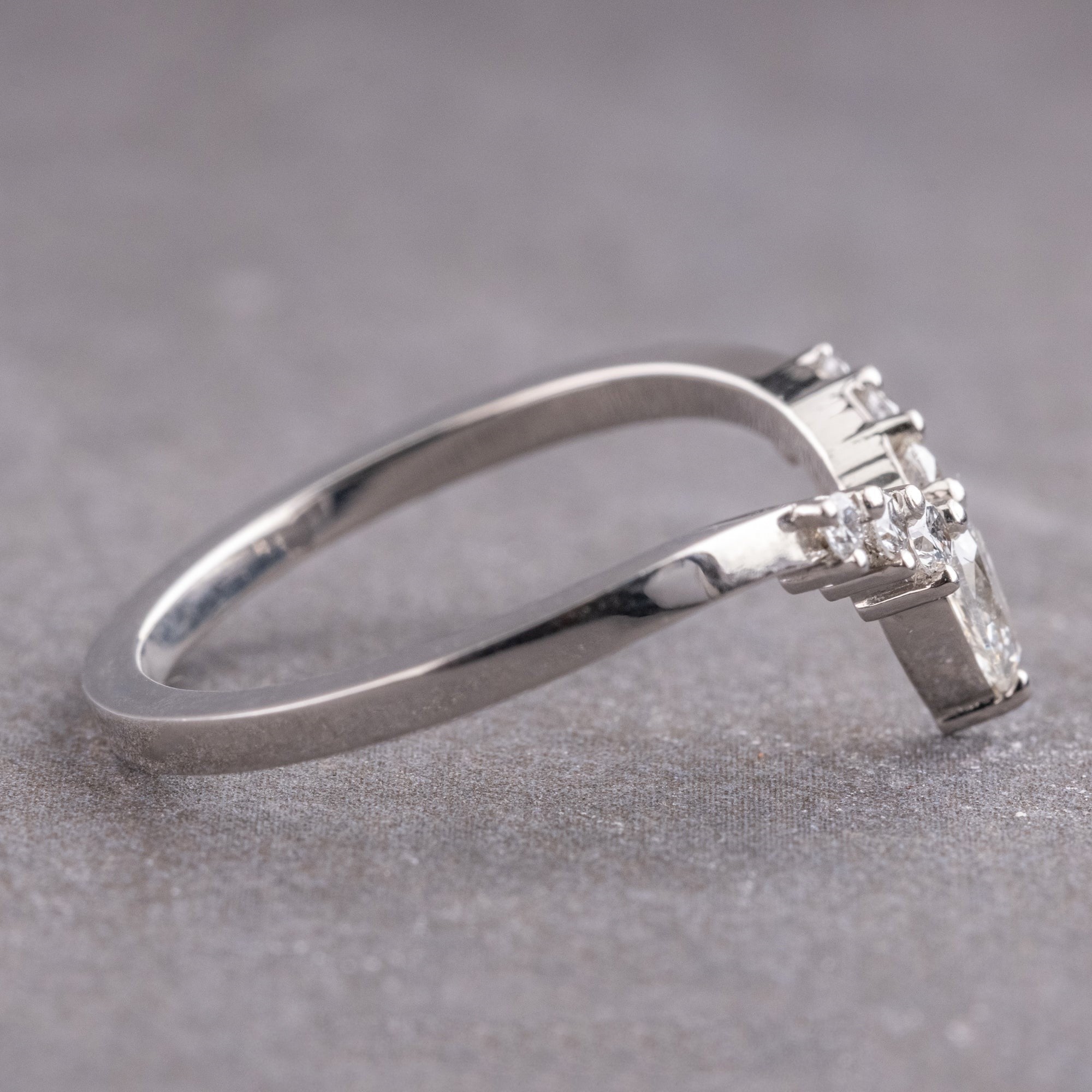 Moissanite 2.32CT Hexagon Diamond Minimalist Anniversary Ring