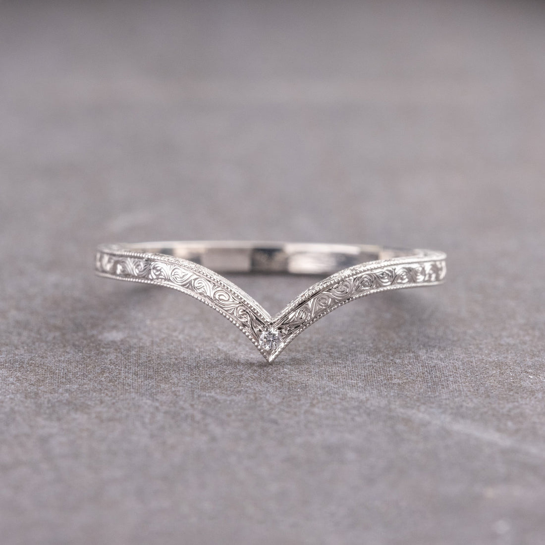 Moissanite 1.45CT Kite Diamond Mid-Century handgemaakte ring