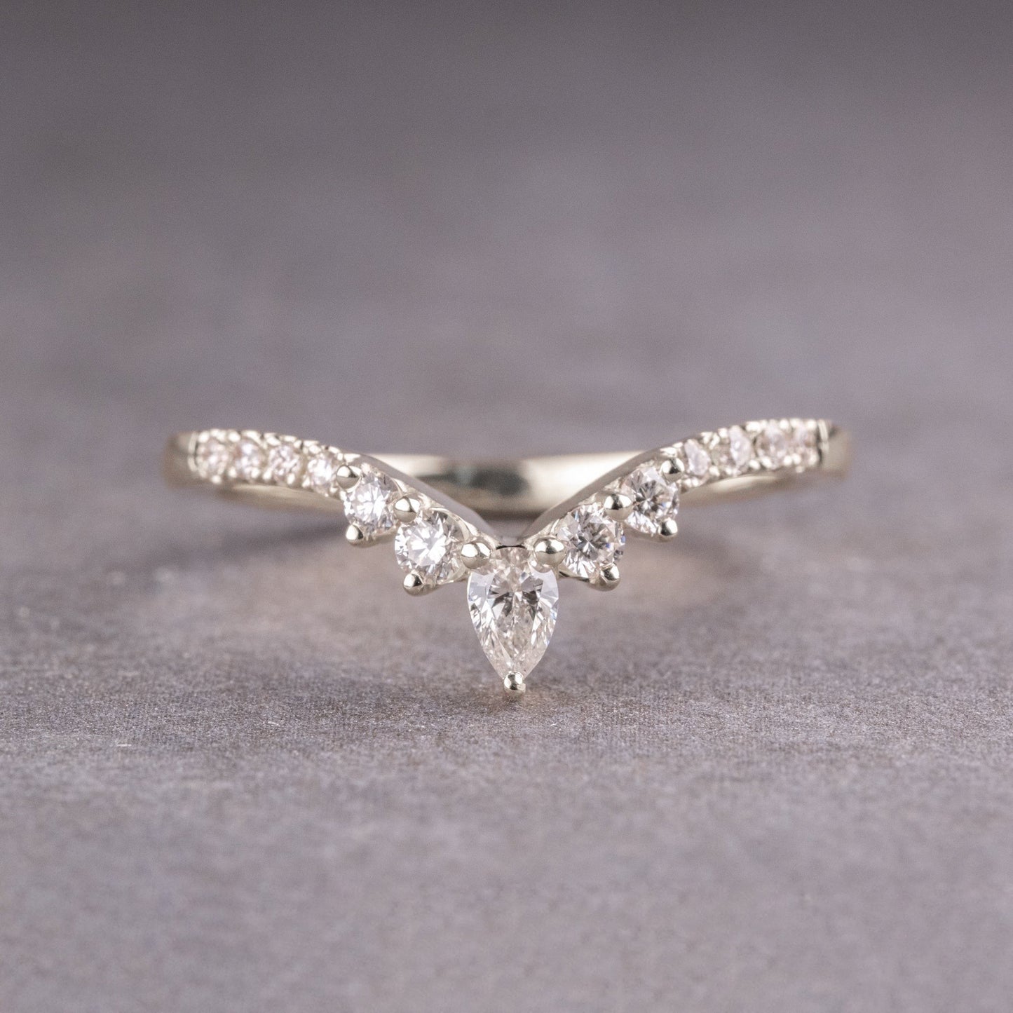 Moissanite 1.59CT Kite Diamond Avant Garde  Engagement Ring