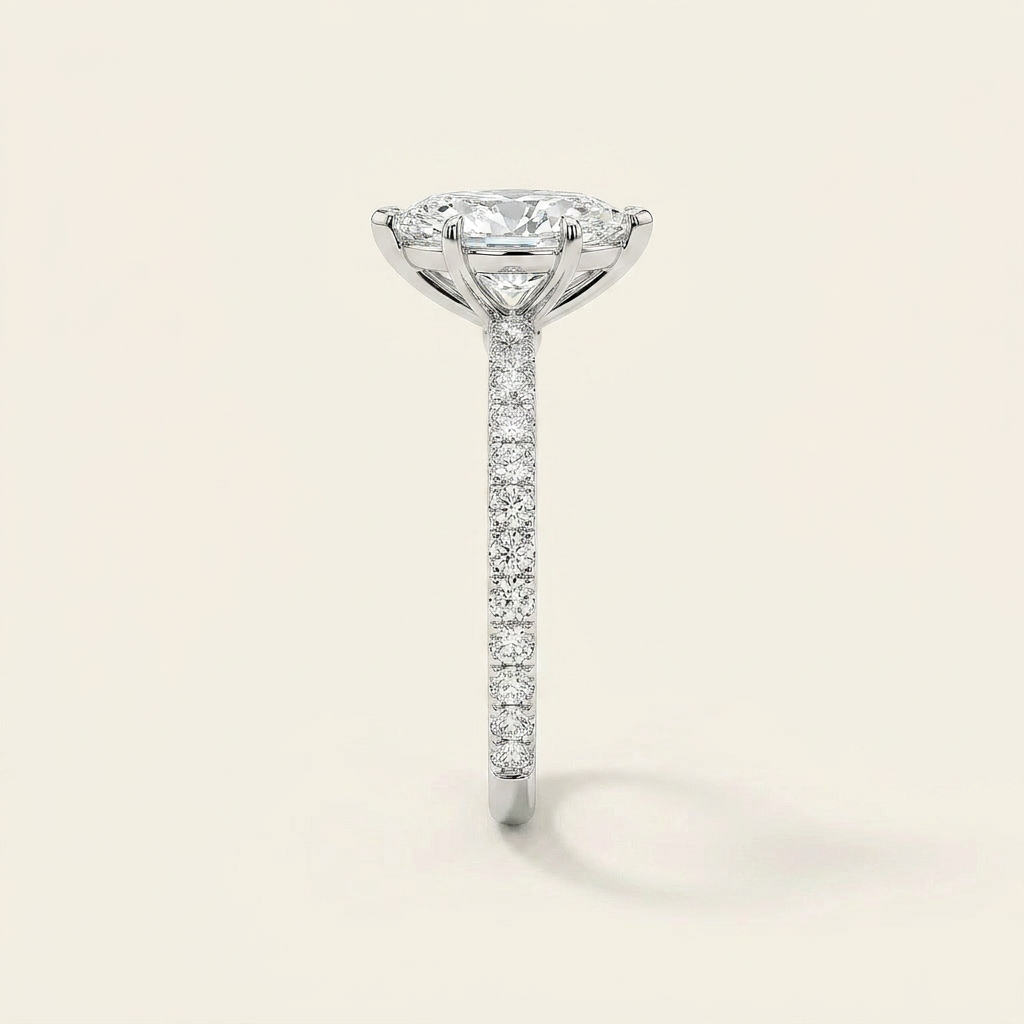 Moissanite 2.00 CT Marquise Cut Diamond Solitaire Ring