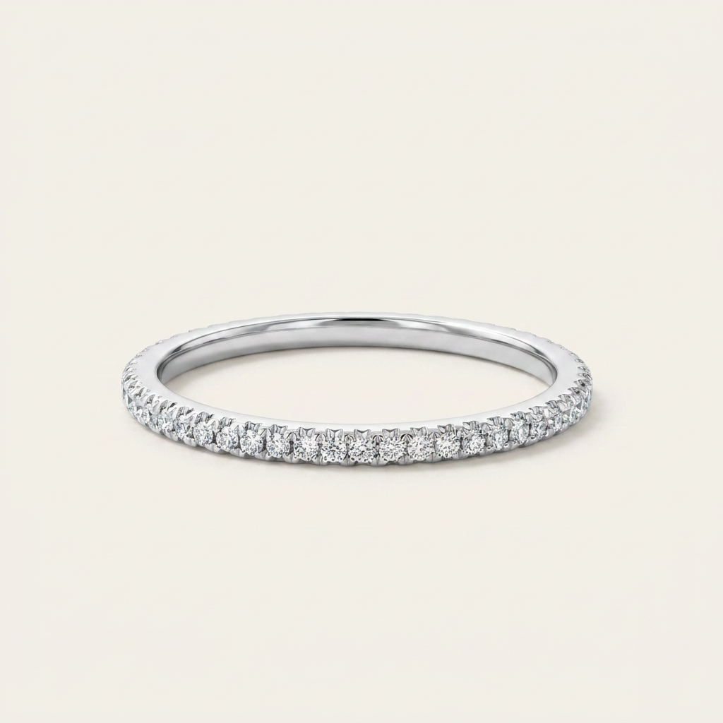 Moissanite 0.40 CT Round Cut Diamond Ring