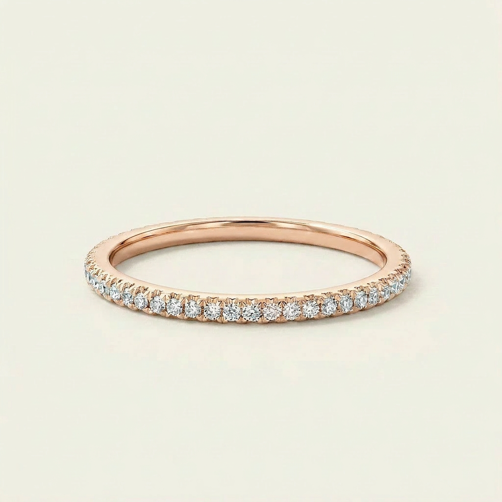 Moissanite 0.40 CT Round Cut Diamond Ring