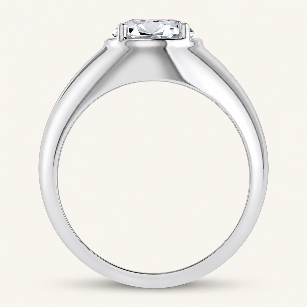 Lab Grown Diamond 2.00 CT Round Cut Men's Band