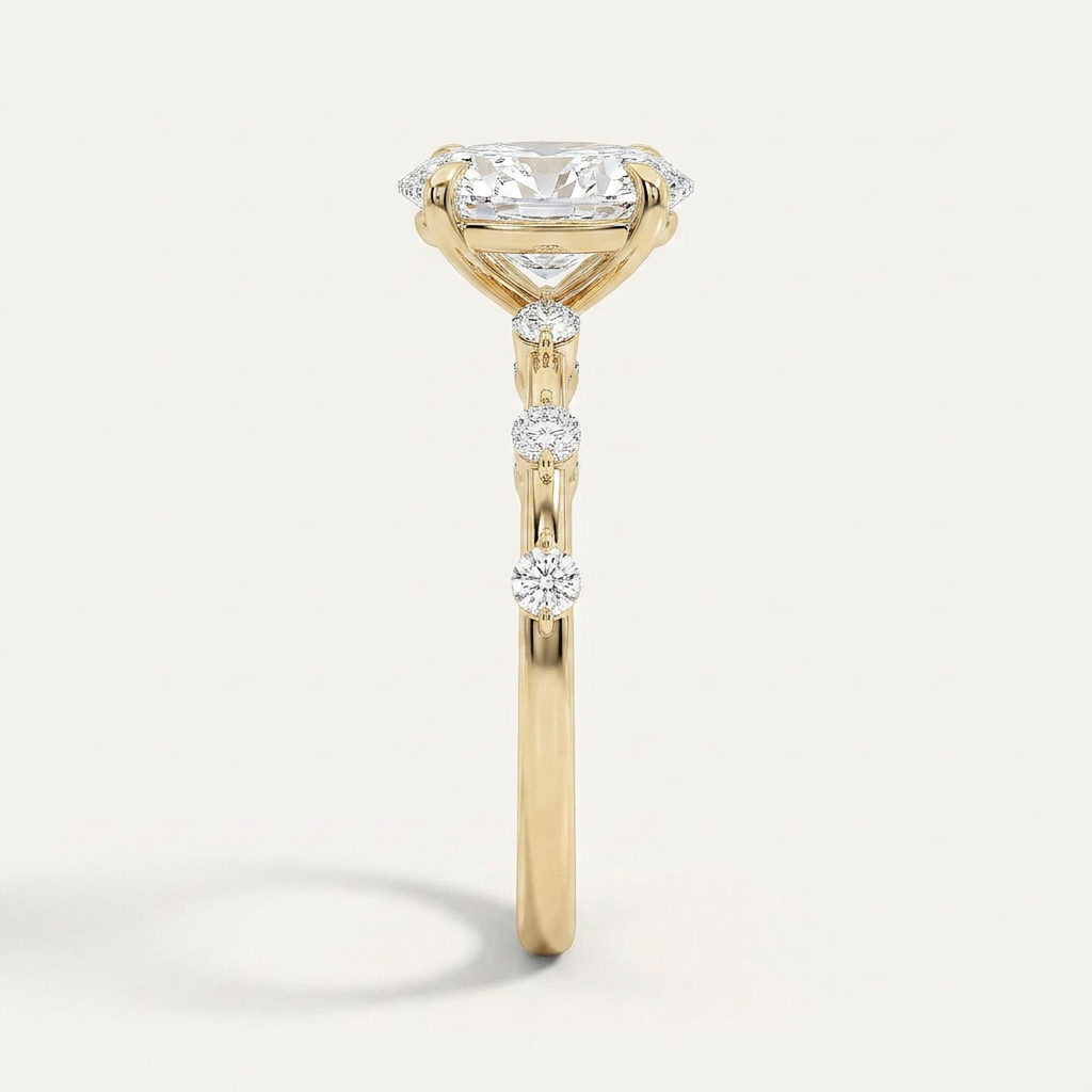 Moissanite 1.50 CT Oval Cut Diamond Solitaire Ring