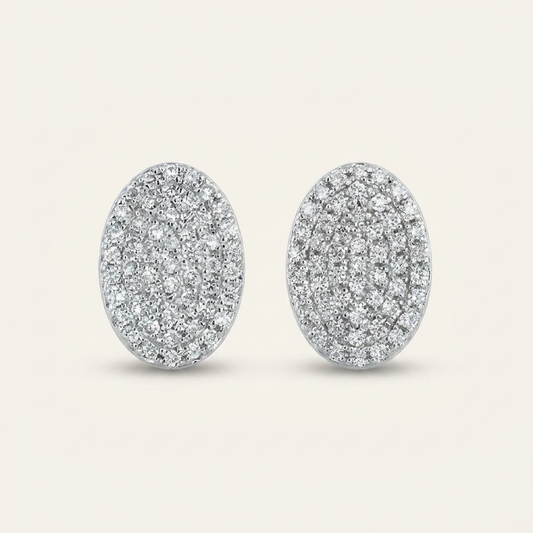 Moissanite 0.30 CT Round Cut Diamond Stud Earrings