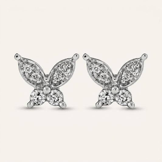 Moissanite 0.80 CT Round Cut Diamond Stud Earrings (V1)