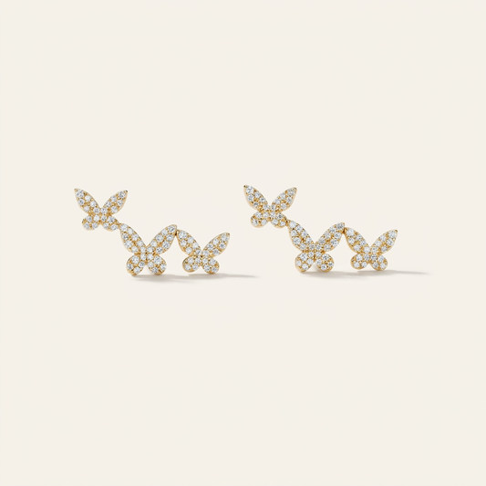 Moissanite 0.56 CT Round Cut Diamond Stud Earrings